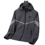 veste homme armani giorgio eagle fly hoodie gray